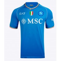 SSC Napoli Khvicha Kvaratskhelia #77 Hemmatröja 2023-24 Korta ärmar